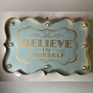 FREEPORT Marquee Sign “Believe In Yourself”